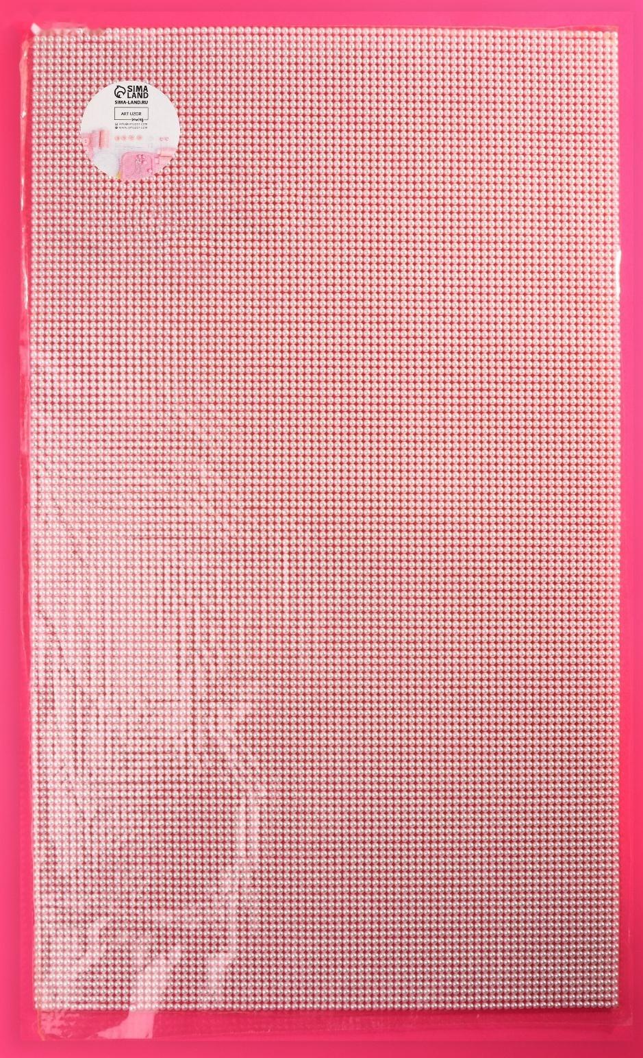 Жемчуг термоклеевой, 40 × 24 см, цвет белый