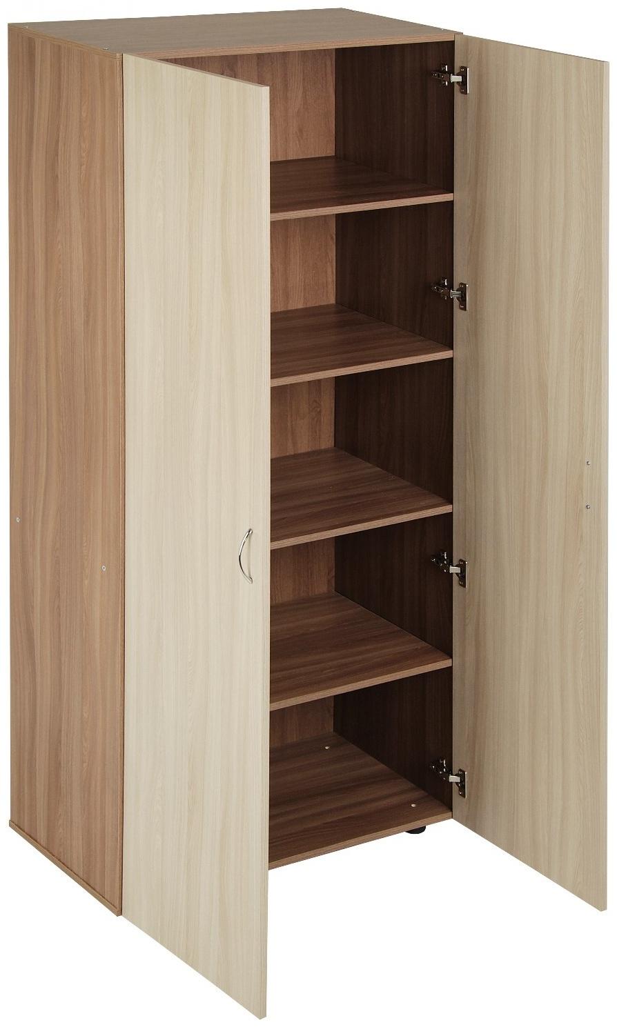 Шкаф 2-х дверный, 800х420х1900, Ясень шимо светлый/Темный