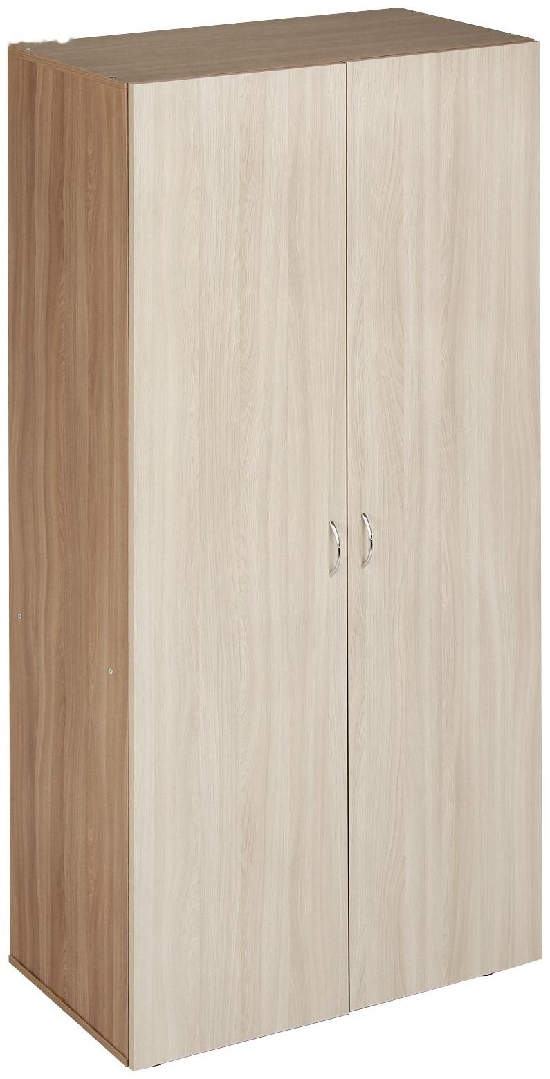 Шкаф 2-х дверный, 800х420х1900, Ясень шимо светлый/Темный