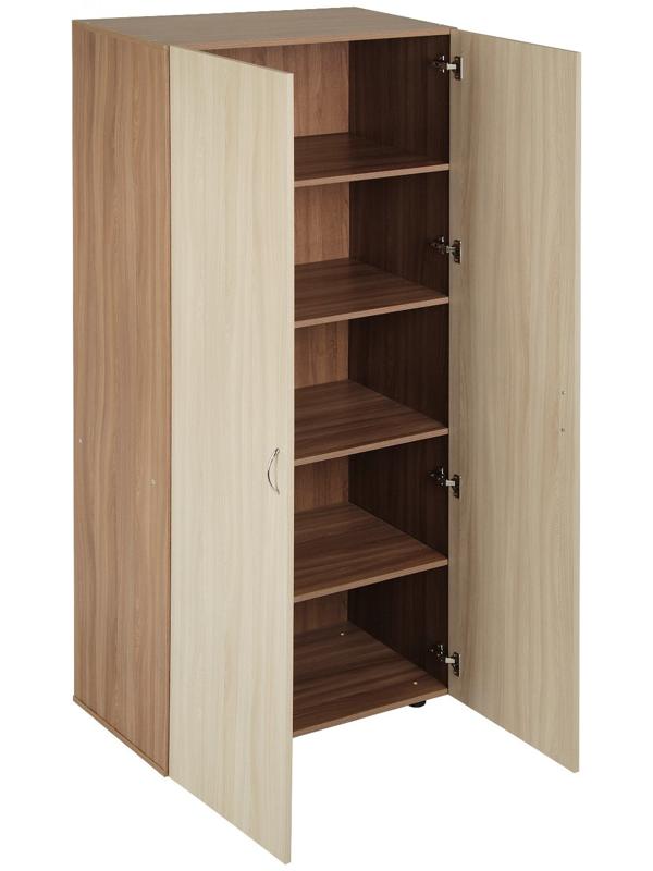 Шкаф 2-х дверный, 800х420х1900, Ясень шимо светлый/Темный