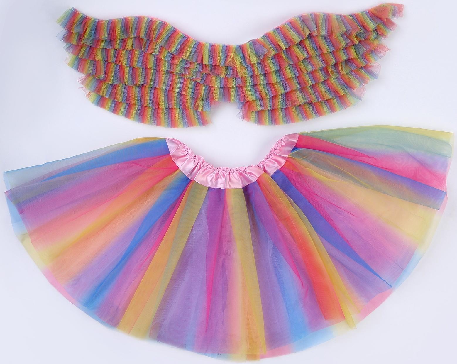 Карнавальный набор «Красотка», 5-7 лет: юбка с х/б подкладом, крылья