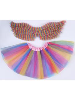 Карнавальный набор «Красотка», 5-7 лет: юбка с х/б подкладом, крылья