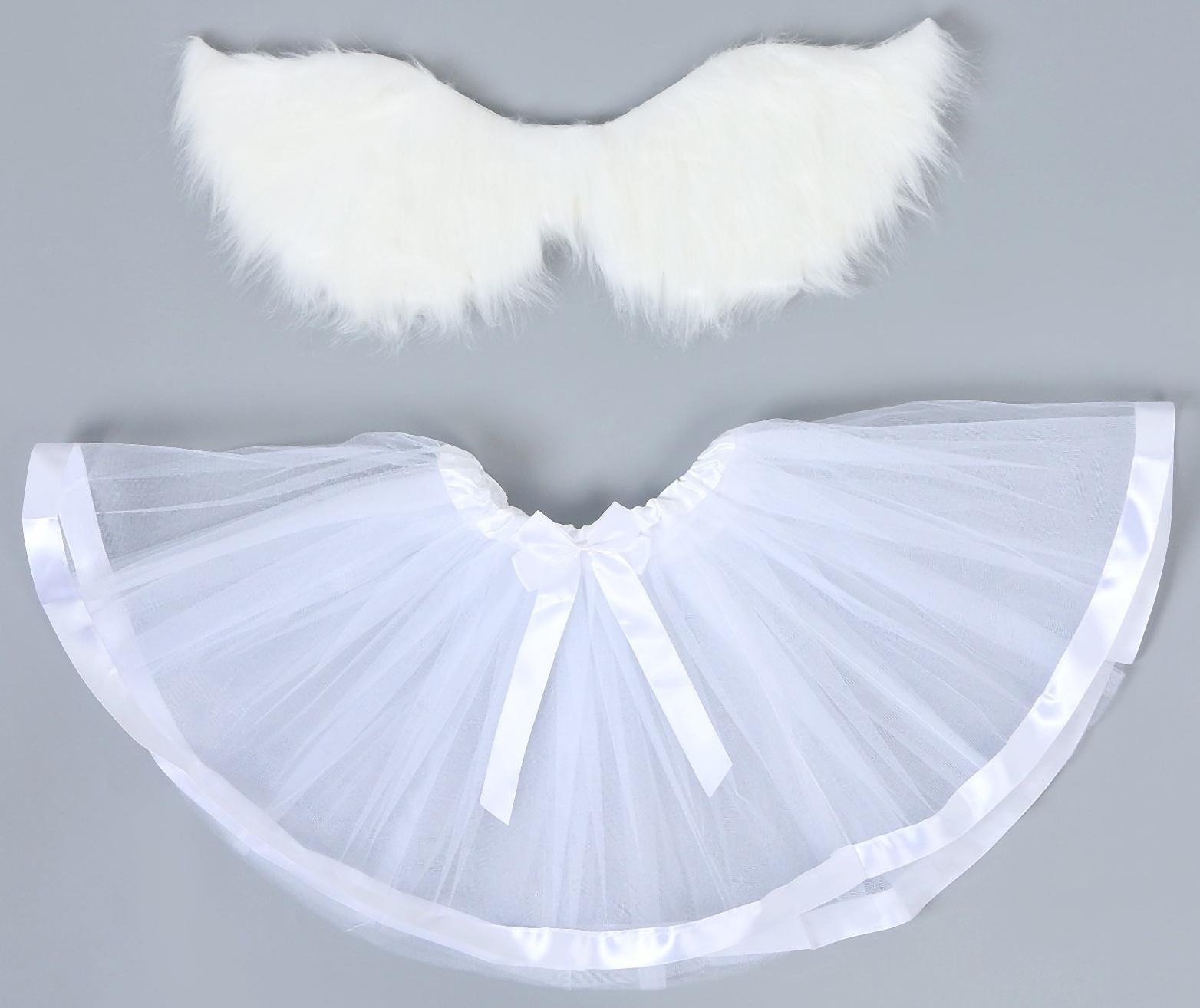 Карнавальный набор «Ангел», 5-7 лет: юбка с х/б подкладом, крылья