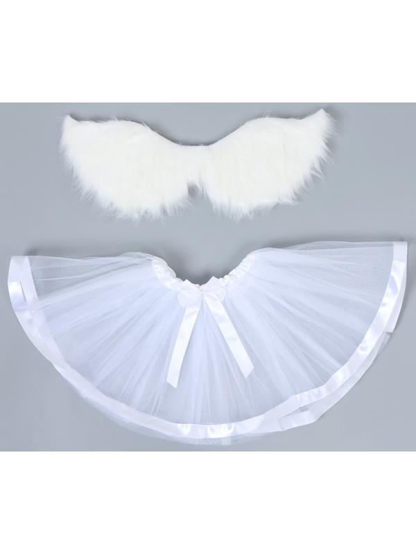 Карнавальный набор «Ангел», 5-7 лет: юбка с х/б подкладом, крылья