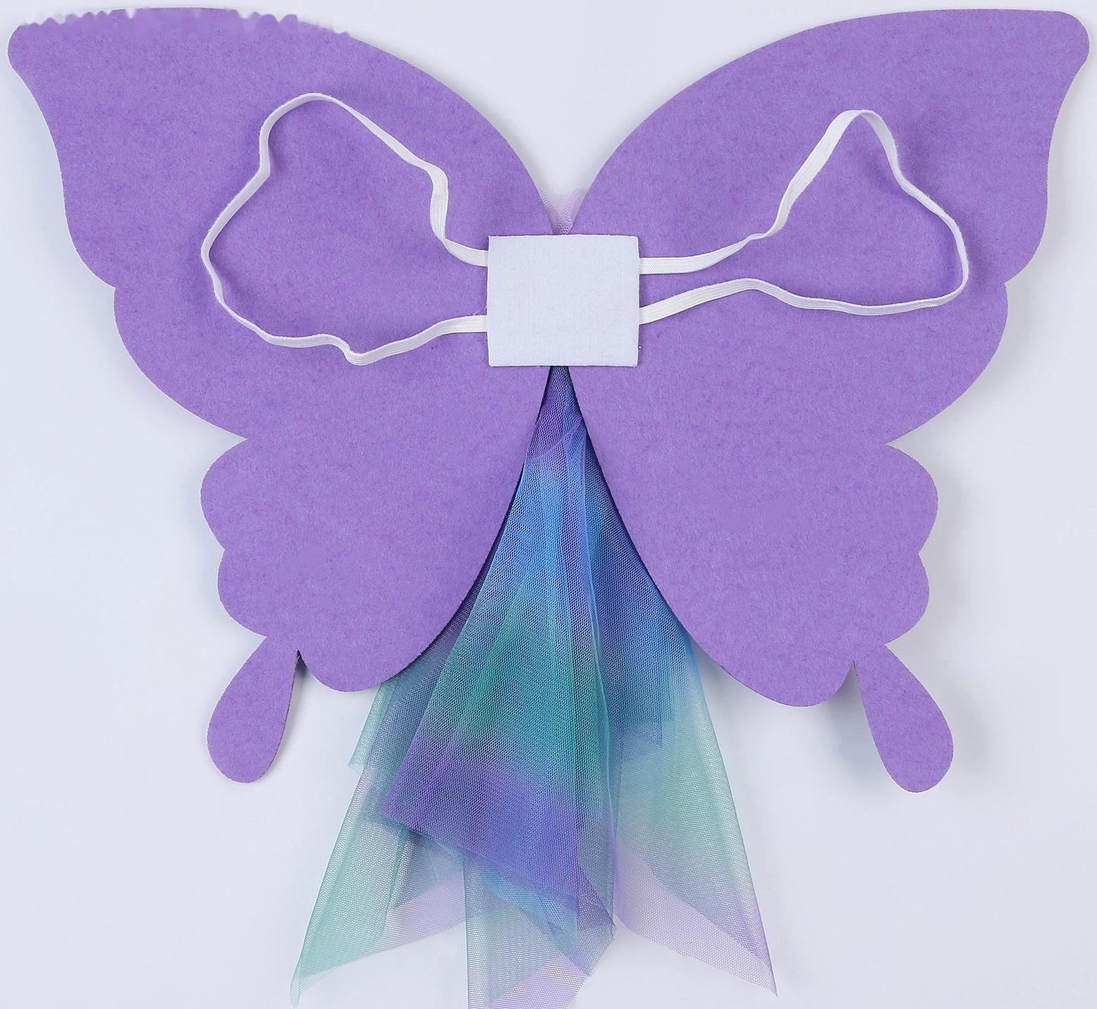 Карнавальный набор «Бабочка», 5-7 лет, сиреневый: юбка с х/б подкладом, крылья