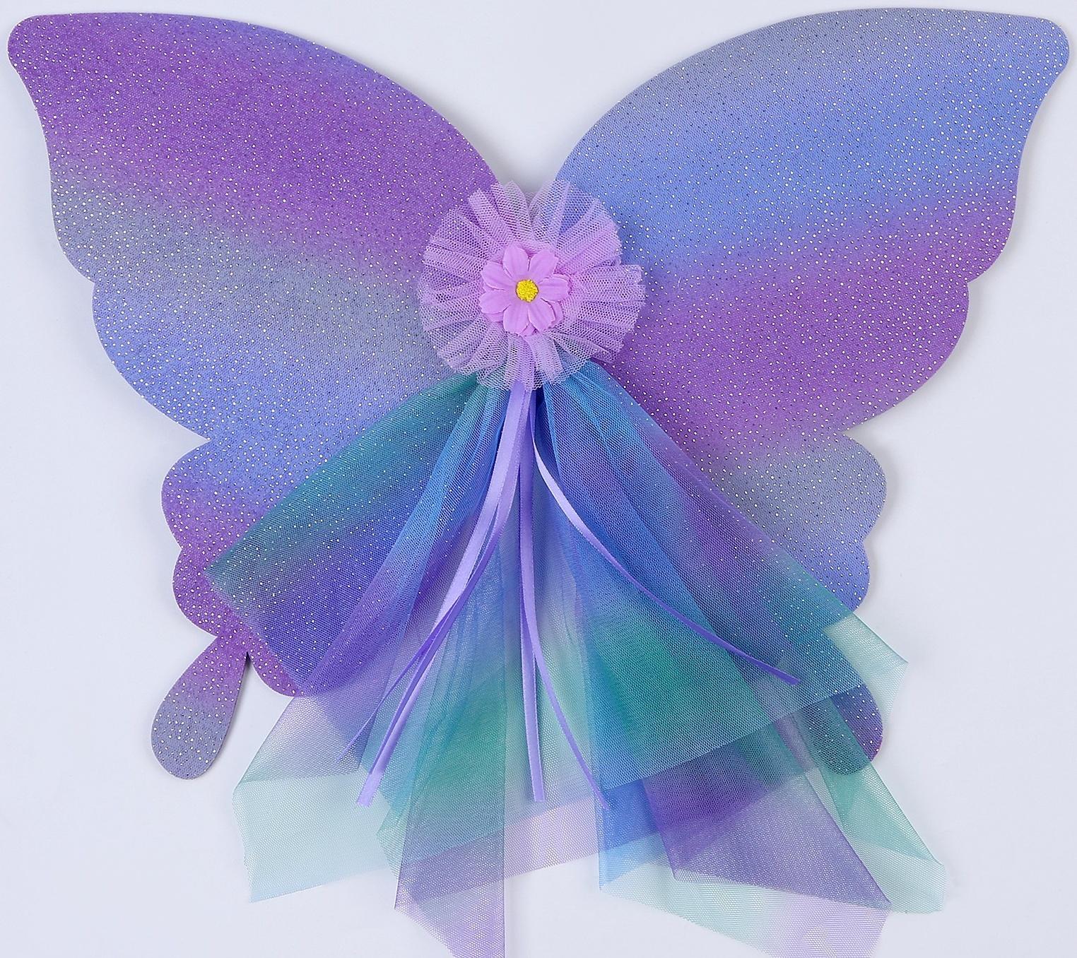 Карнавальный набор «Бабочка», 5-7 лет, сиреневый: юбка с х/б подкладом, крылья