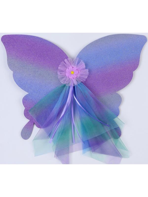 Карнавальный набор «Бабочка», 5-7 лет, сиреневый: юбка с х/б подкладом, крылья