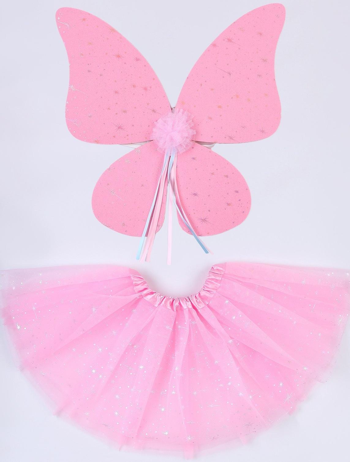 Карнавальный набор «Бабочка», 5-7 лет, розовый: юбка с х/б подкладом, крылья