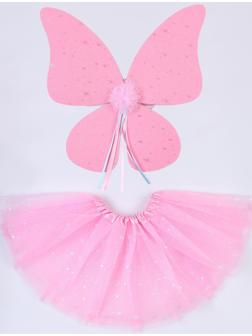Карнавальный набор «Бабочка», 5-7 лет, розовый: юбка с х/б подкладом, крылья