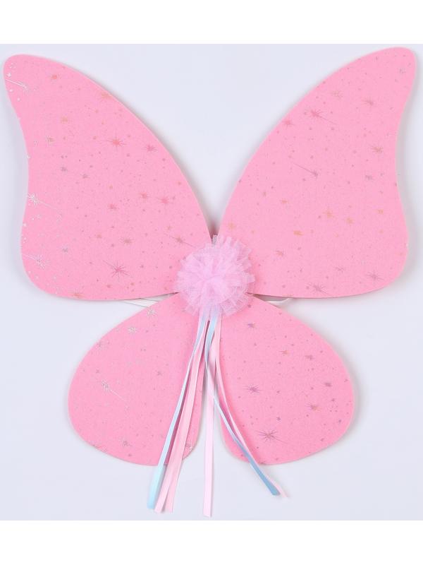 Карнавальный набор «Бабочка», 5-7 лет, розовый: юбка с х/б подкладом, крылья