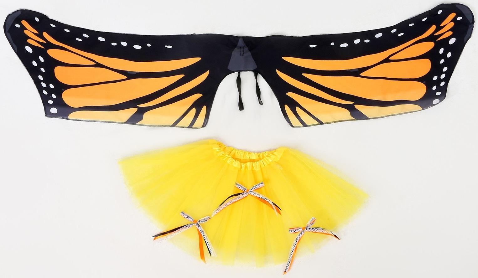 Карнавальный набор «Бабочка», 5-7 лет: юбка с х/б подкладом, крылья