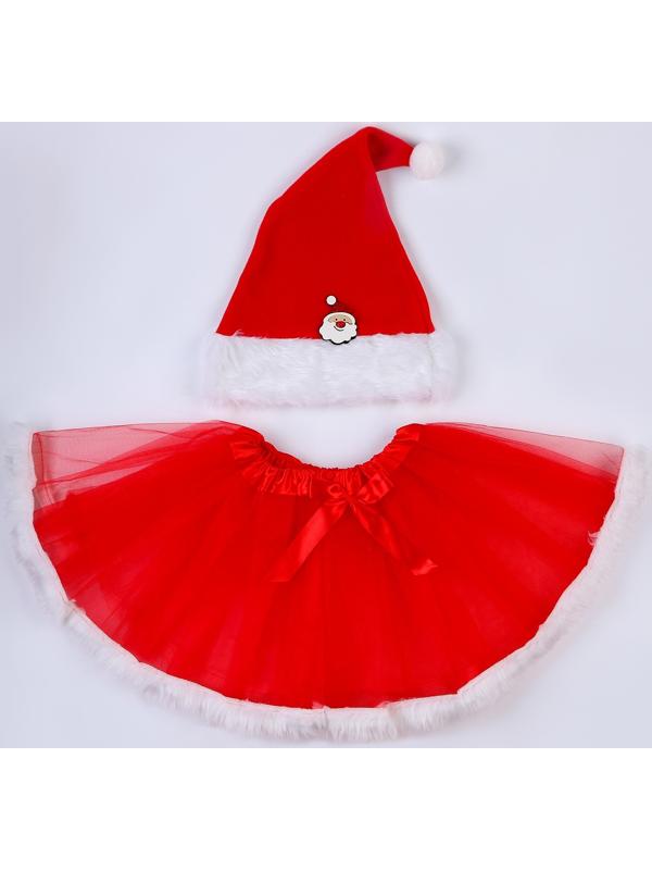 Карнавальный набор «Новогодний»: юбка с х/б подкладом, колпак