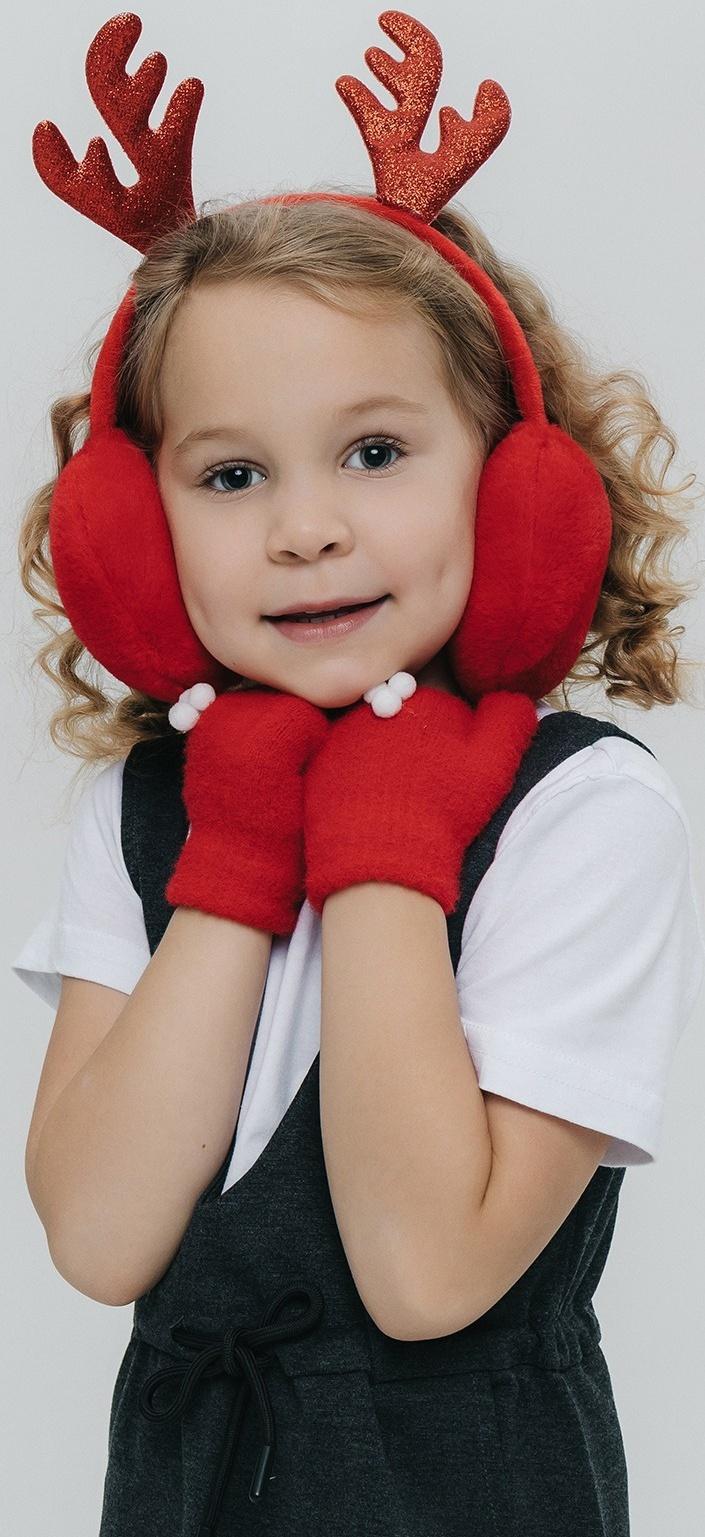 Карнавальный набор «Зимнее чудо»: ободок-наушники, варежки