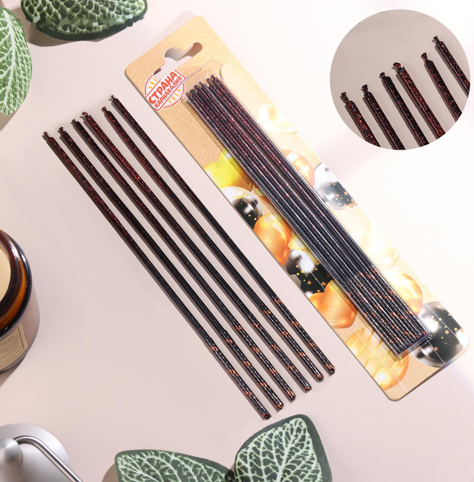 Набор свечей в торт, 6 штук 