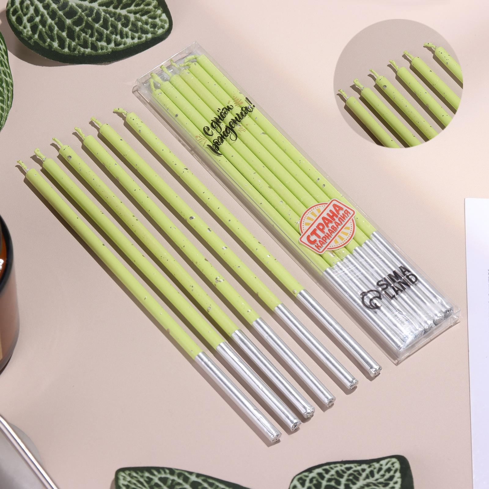 Набор свечей в торт, 6 штук 