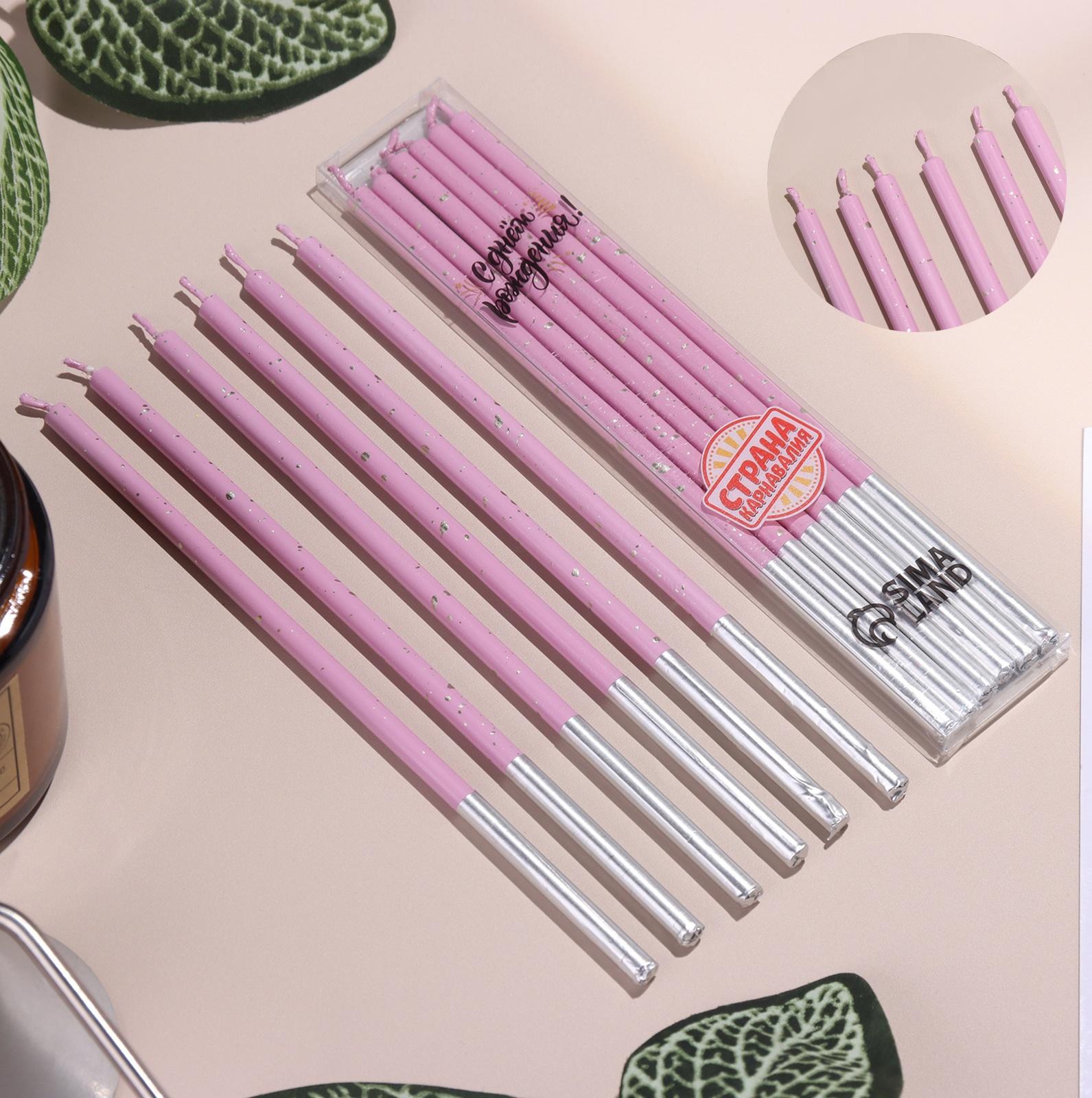 Набор свечей в торт, 6 штук 