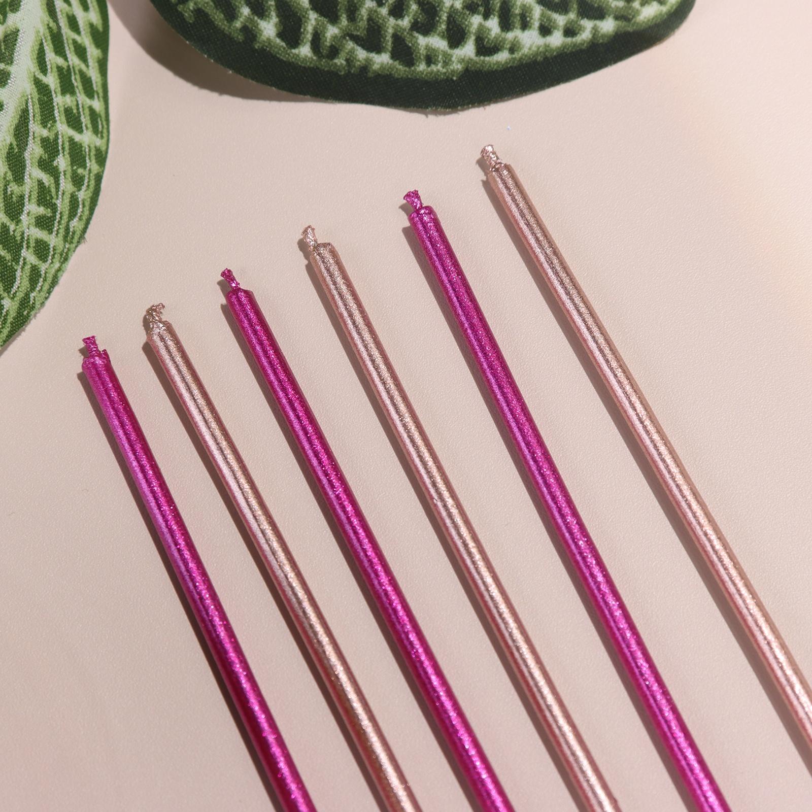 Набор свечей в торт, 6 штук 