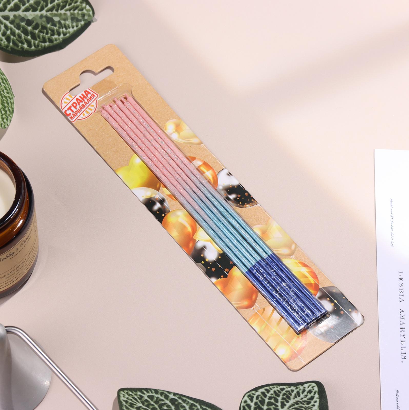 Набор свечей в торт, 6 штук 