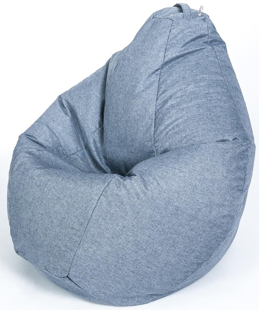 Кресло - мешок «Груша», малая, ширина 60 см, высота 85 см, цвет серый, рогожка