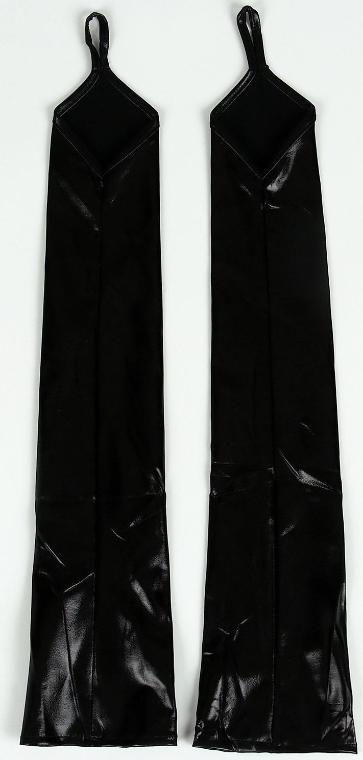 Карнавальный аксессуар перчатки-нарукавники, цвет чёрный