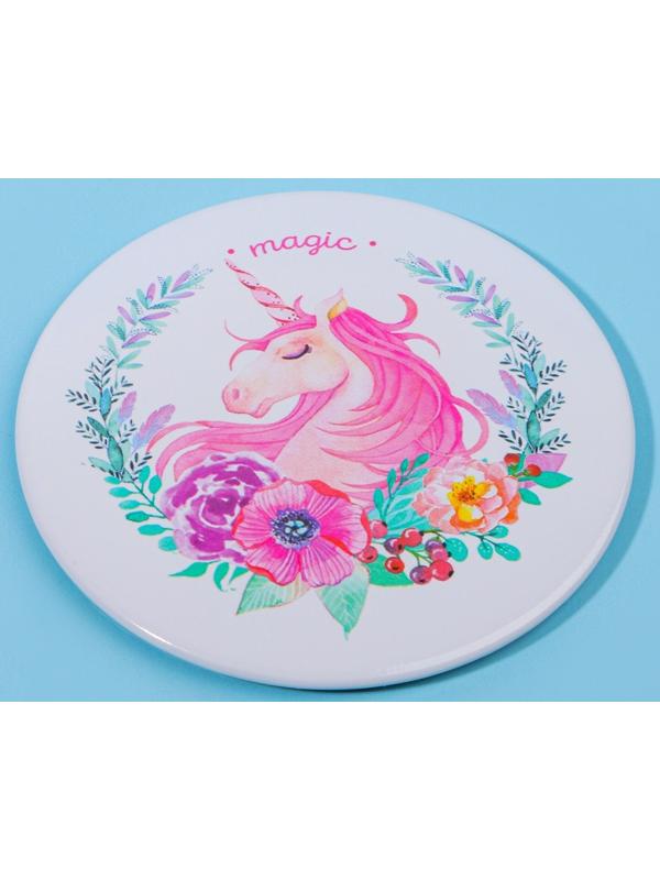 Зеркало «Единороги», d 7,5 см