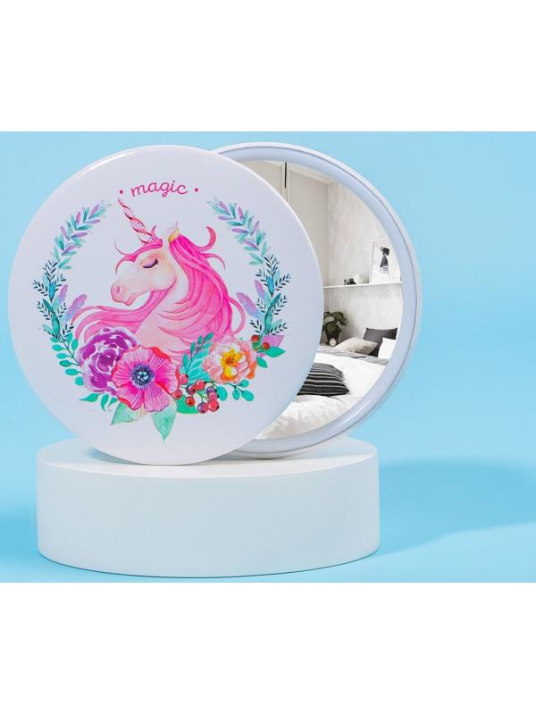 Зеркало «Единороги», d 7,5 см