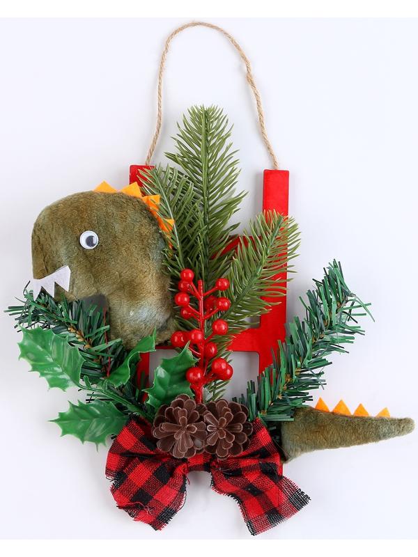 Новогоднее украшение «Дракон с елью и бантом», 20 см