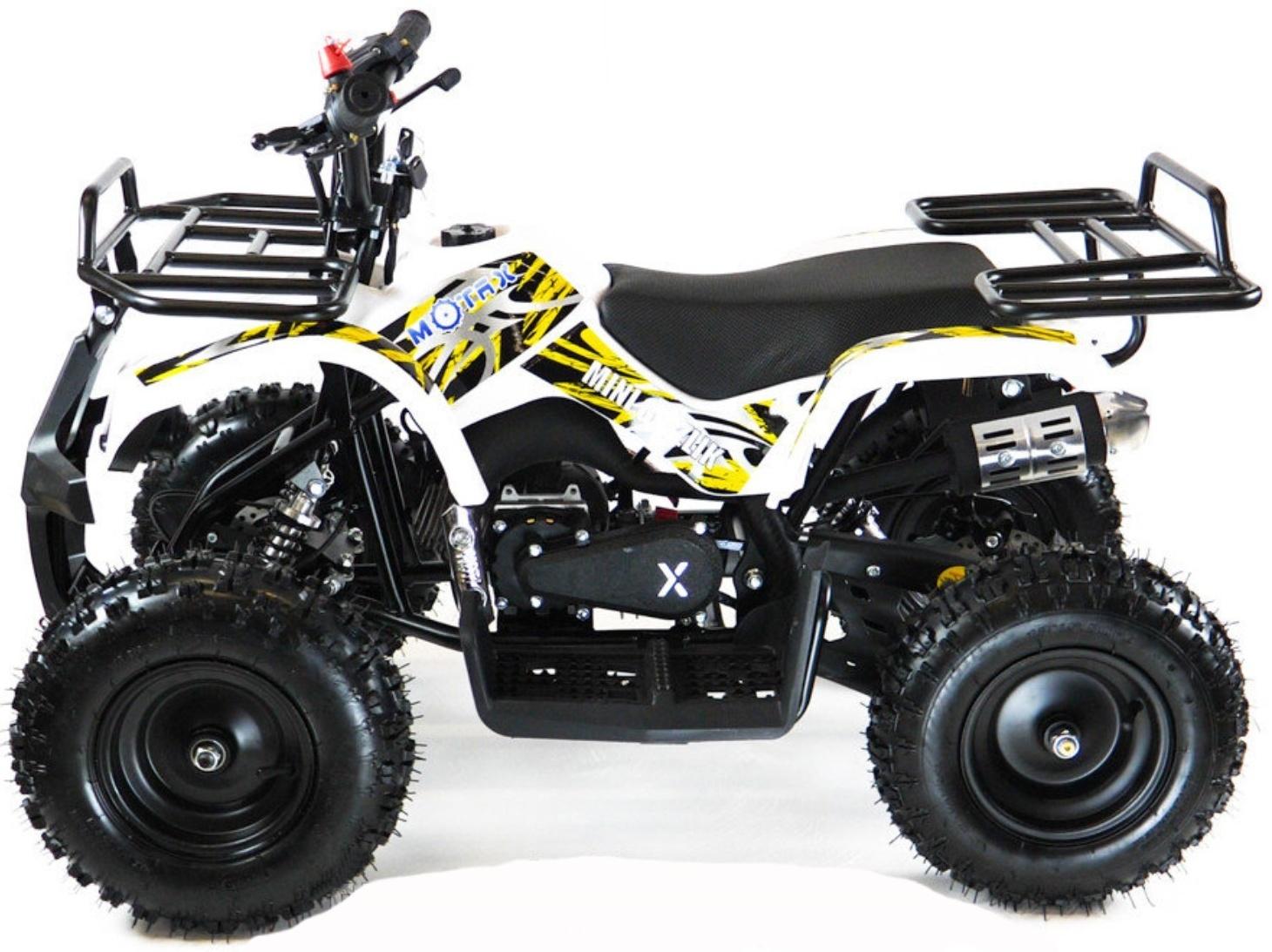 Квадроцикл детский бензиновый MOTAX ATV Х-16 Мини-Гризли, с механическим стартером, белый