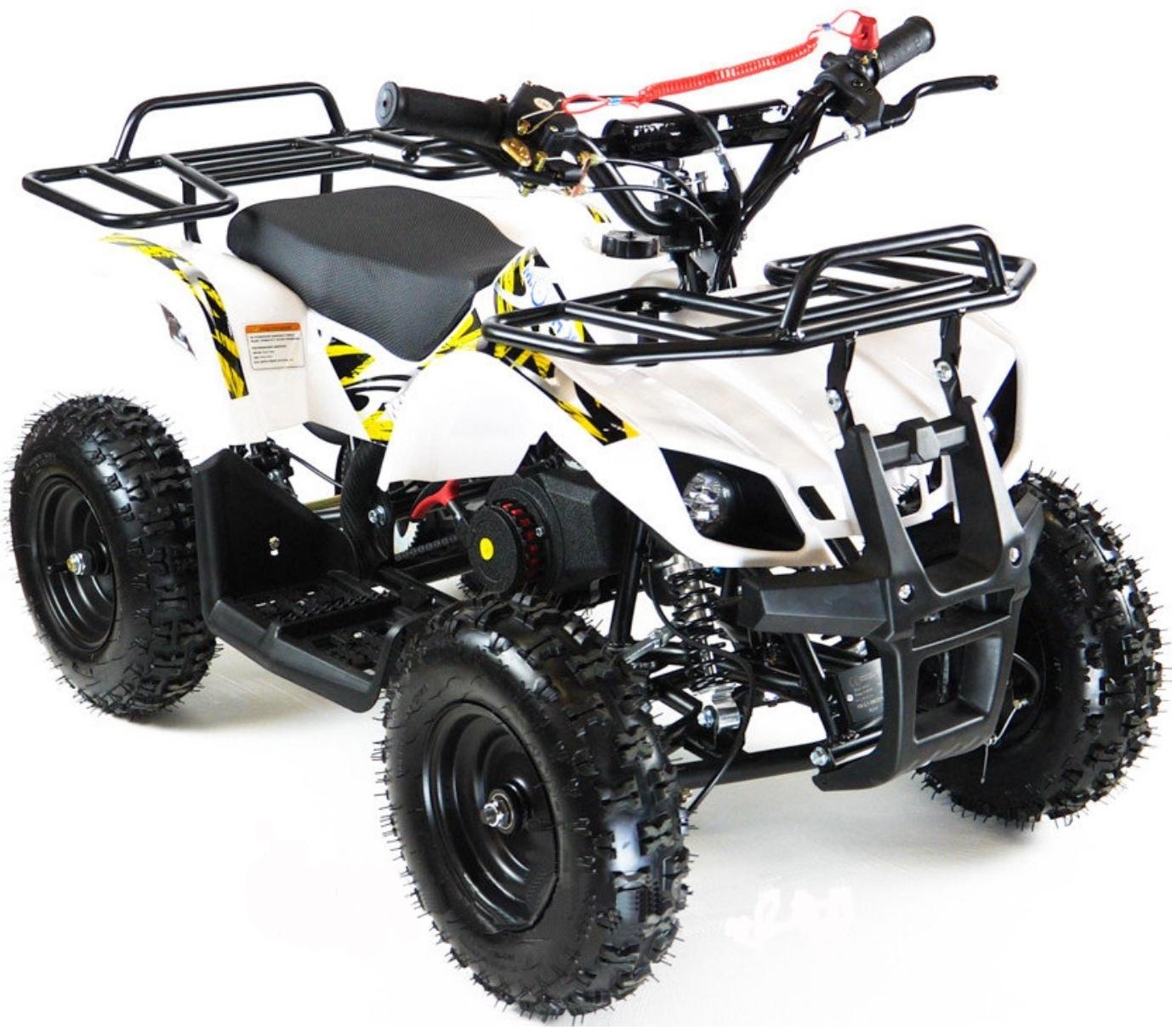 Квадроцикл детский бензиновый MOTAX ATV Х-16 Мини-Гризли, с механическим стартером, белый