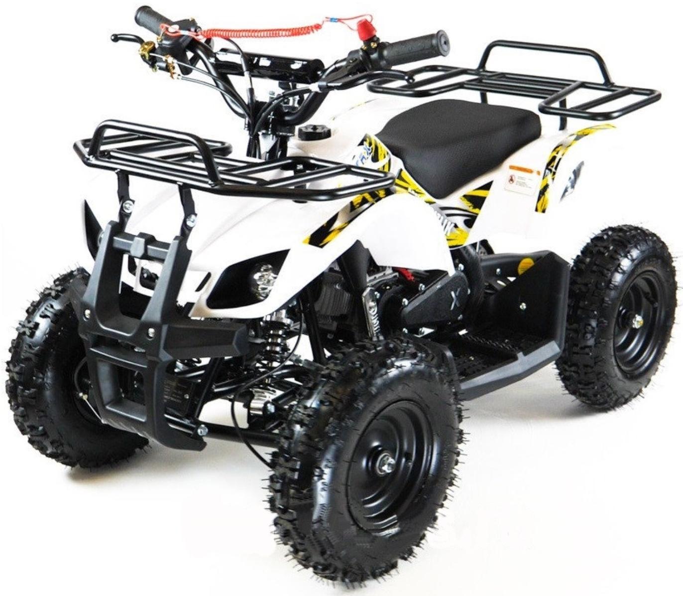 Квадроцикл детский бензиновый MOTAX ATV Х-16 Мини-Гризли, с механическим стартером, белый