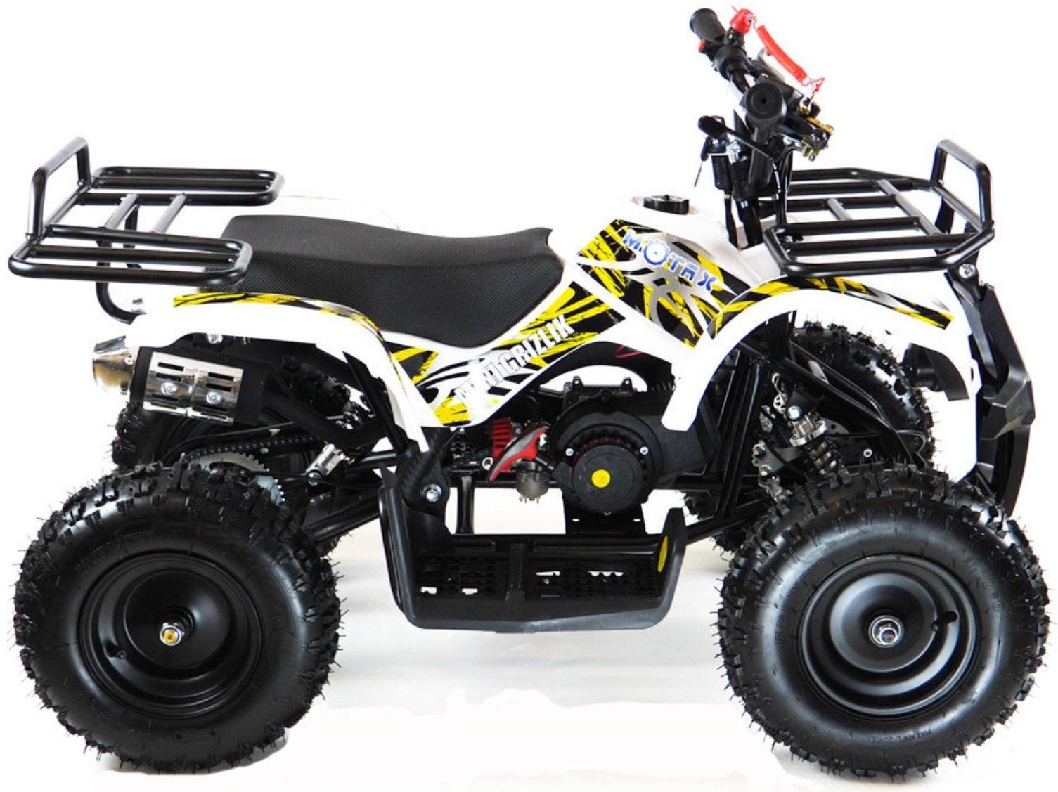Квадроцикл детский бензиновый MOTAX ATV Х-16 Мини-Гризли, с механическим стартером, белый