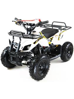 Квадроцикл детский бензиновый MOTAX ATV Х-16 Мини-Гризли, с механическим стартером, белый