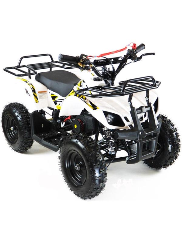 Квадроцикл детский бензиновый MOTAX ATV Х-16 Мини-Гризли, с механическим стартером, белый