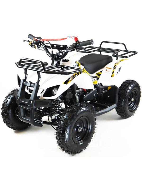 Квадроцикл детский бензиновый MOTAX ATV Х-16 Мини-Гризли, с механическим стартером, белый