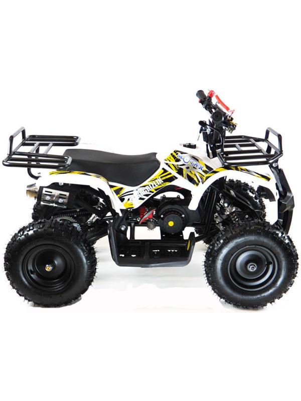 Квадроцикл детский бензиновый MOTAX ATV Х-16 Мини-Гризли, с механическим стартером, белый