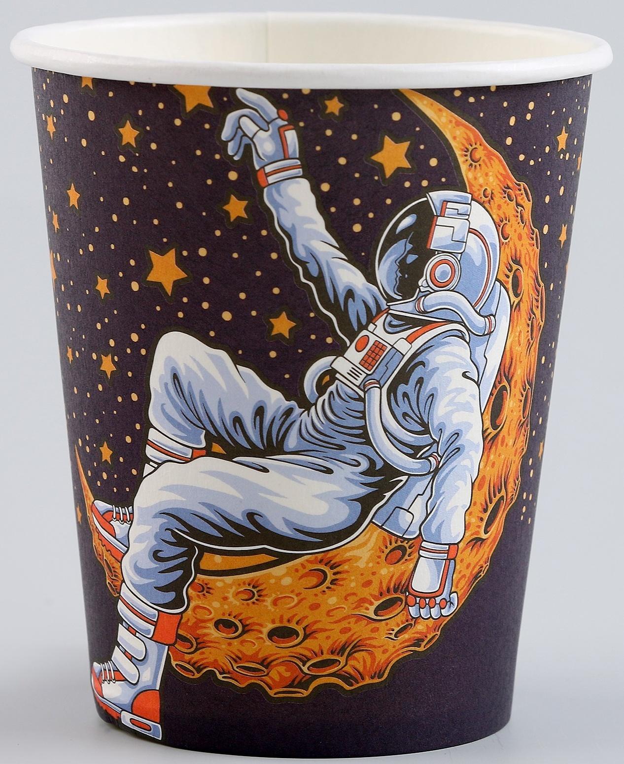 Стаканы бумажные «Космонавт», 6 шт.