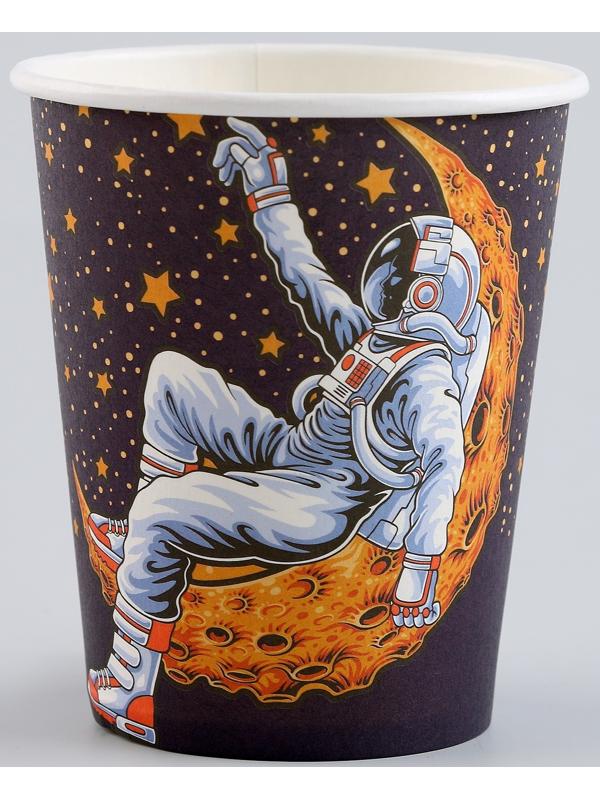 Стаканы бумажные «Космонавт», 6 шт.