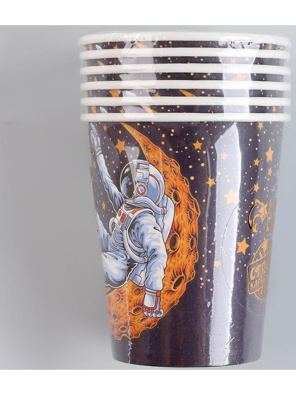 Стаканы бумажные «Космонавт», 6 шт.