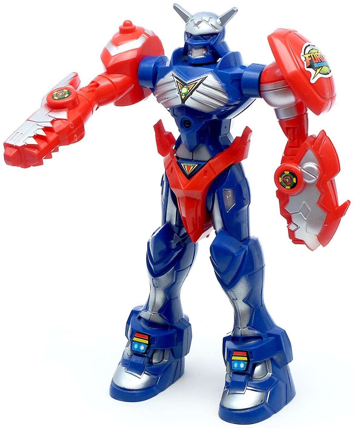 Робот «Герой», световые эффекты, цвета МИКС, в пакете