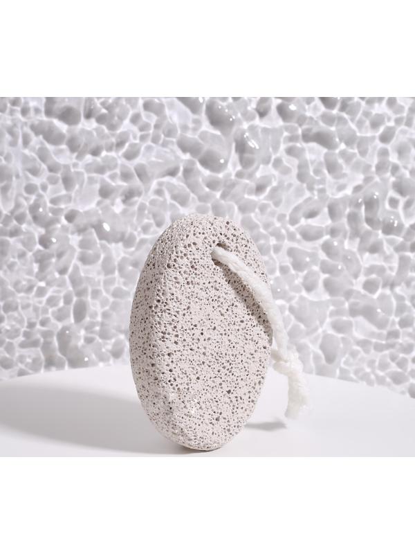 Пемза для педикюра, с подвесом, 7,2 × 5 см, цвет белый