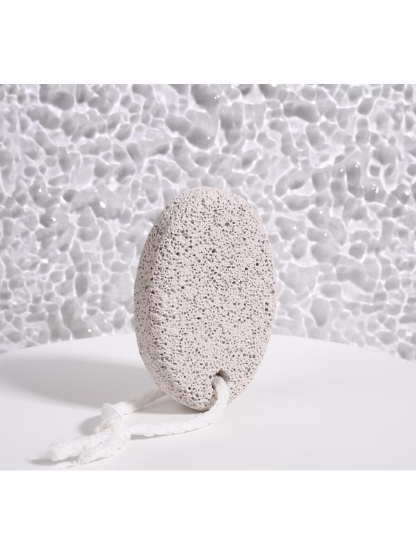 Пемза для педикюра, с подвесом, 7,2 × 5 см, цвет белый