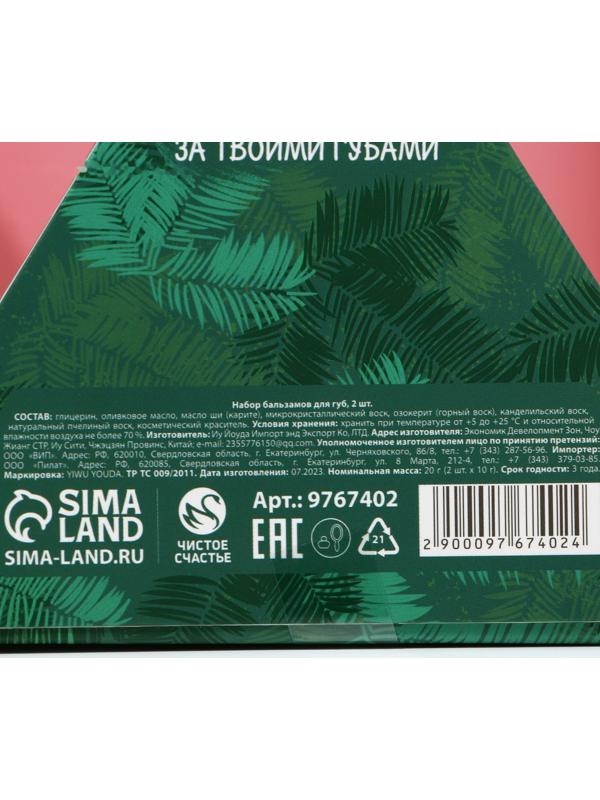 Подарочный набор «Время чудес», 2 бальзама для губ