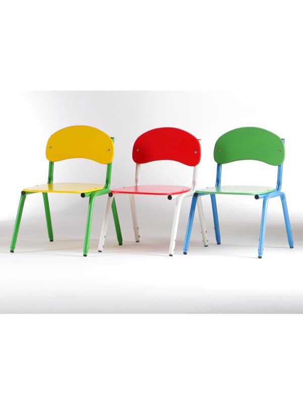 Стул детский штабелируемый Сема гр.1-3, Желтый/Зеленый