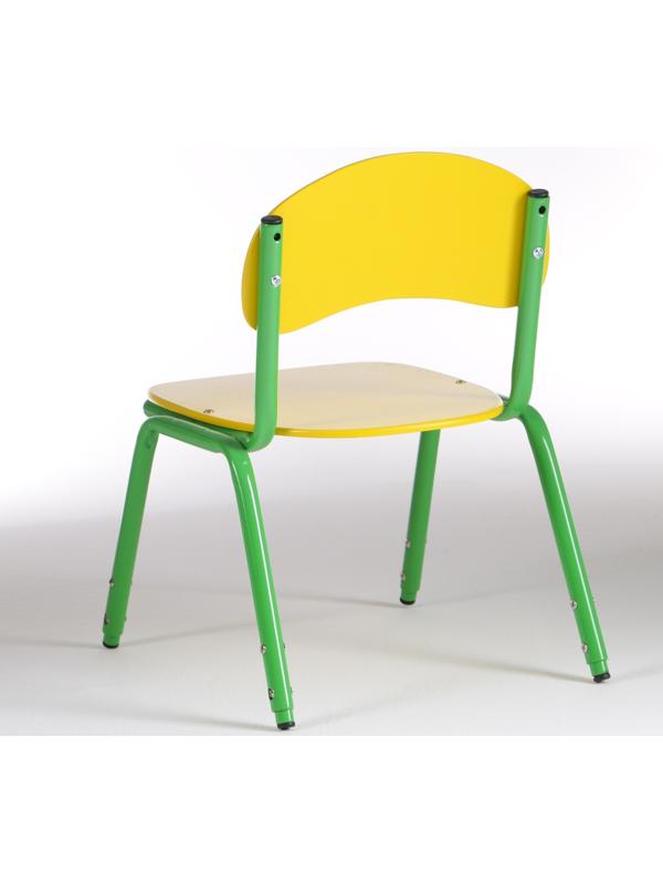 Стул детский штабелируемый Сема гр.1-3, Желтый/Зеленый