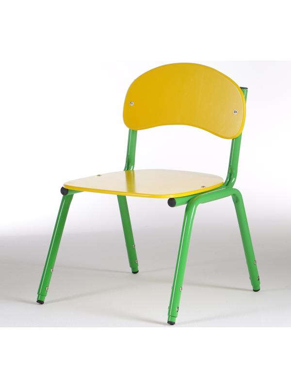 Стул детский штабелируемый Сема гр.1-3, Желтый/Зеленый