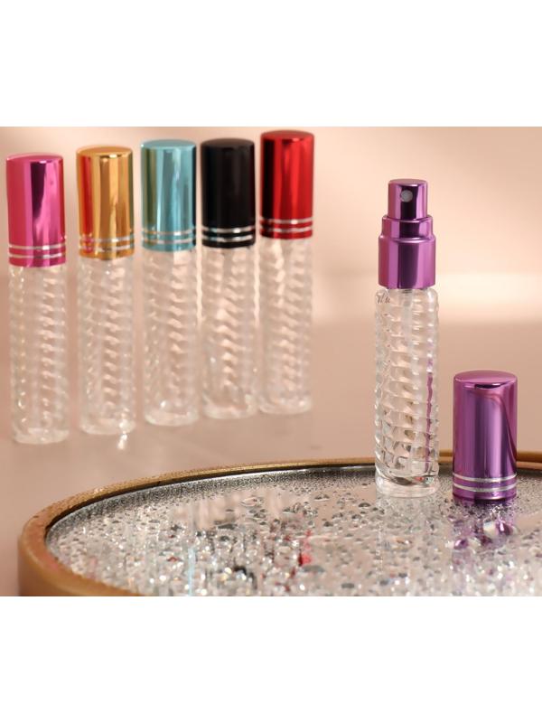 Флакон стеклянный для парфюма «Плетение», с распылителем, 5 мл, цвет МИКС