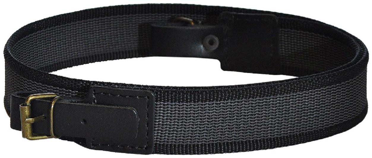 Ремень ружейный противоскользящий, прорезиненная тесьма с двух сторон, черный