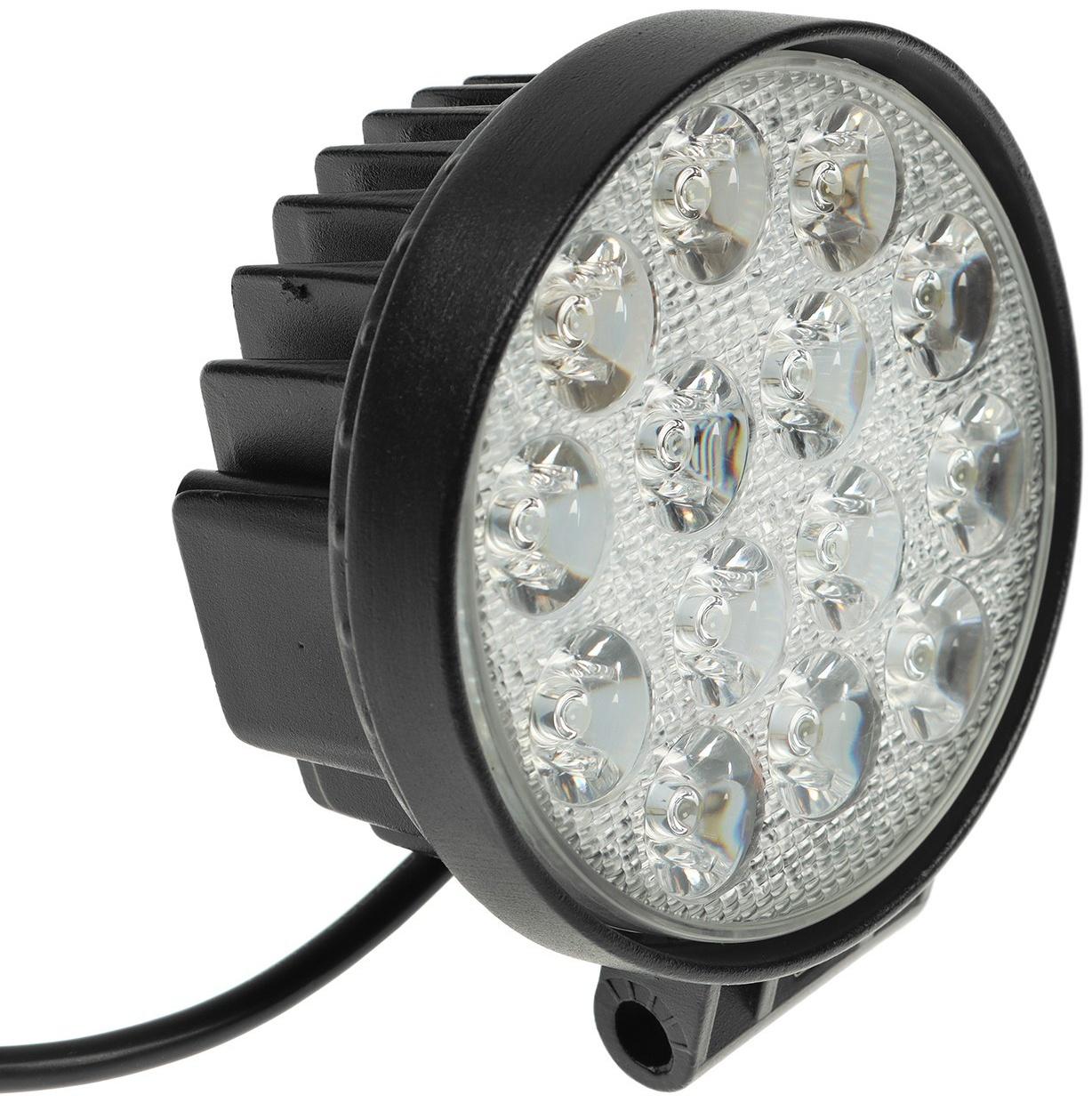 Светодиодная фара Вымпел WL-142CS, дальний свет, корпус металл, 14 диодов