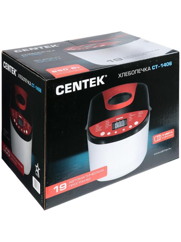 Хлебопечка Centek CT-1406 , 650 Вт, 19 программ, отсрочка старта