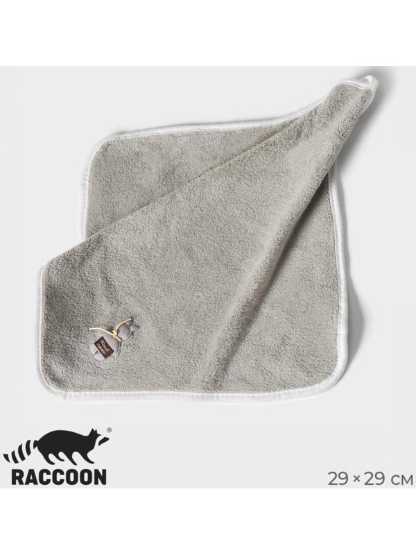 Салфетка для уборки Raccoon «Белая», 29×29 см